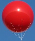 7 ft.advertising balloon - red color