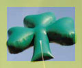 shamrock balloon - giant balloon shamrock shape 